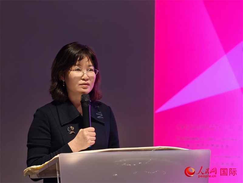 遼寧省文聯(lián)黨組書記、主席邵玉英致辭。人民網(wǎng)記者 于超凡攝