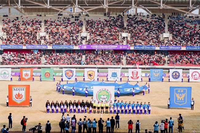 2025賽季女超聯(lián)賽開幕式現(xiàn)場。主辦方供圖