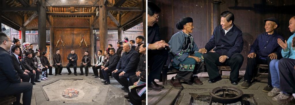 左圖由新華社記者謝環(huán)馳拍攝；右圖由新華社記者蘭紅光拍攝。