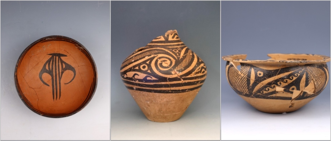 甘肅臨洮寺洼遺址出土的馬家窯類型彩陶。全國(guó)十大考古新發(fā)現(xiàn)活動(dòng)辦公室供圖