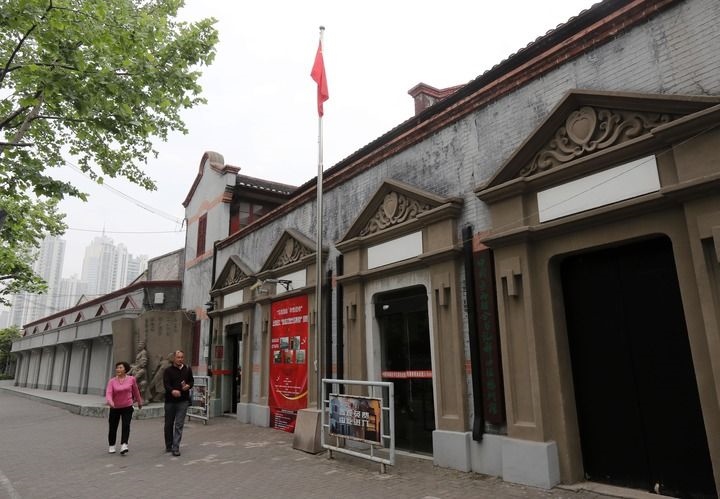 這是2018年5月1日拍攝的中國(guó)勞動(dòng)組合書記部舊址陳列館外景。新華社記者 劉穎 攝