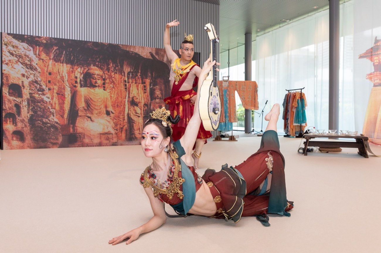 《龍門金剛》舞蹈。中國駐大阪旅游辦事處供圖